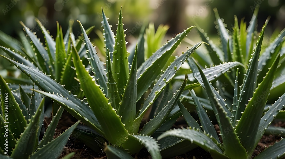 Aloe vera leaves.generative.ai Aloe vera leaves.generative.ai