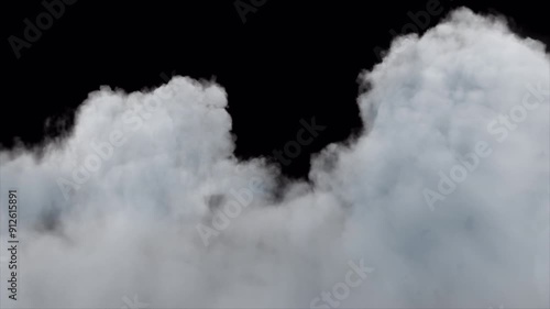 Cloud Soft Fly Over Sky with Alpha Channel. Flying over sky passing clouds on alpha channel place on footage or background easier to change colour.
