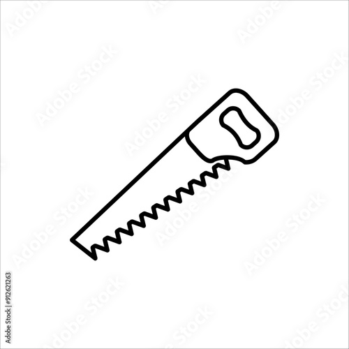 Saw icon. Saw icon for web design, vector illustration isolated on white background.