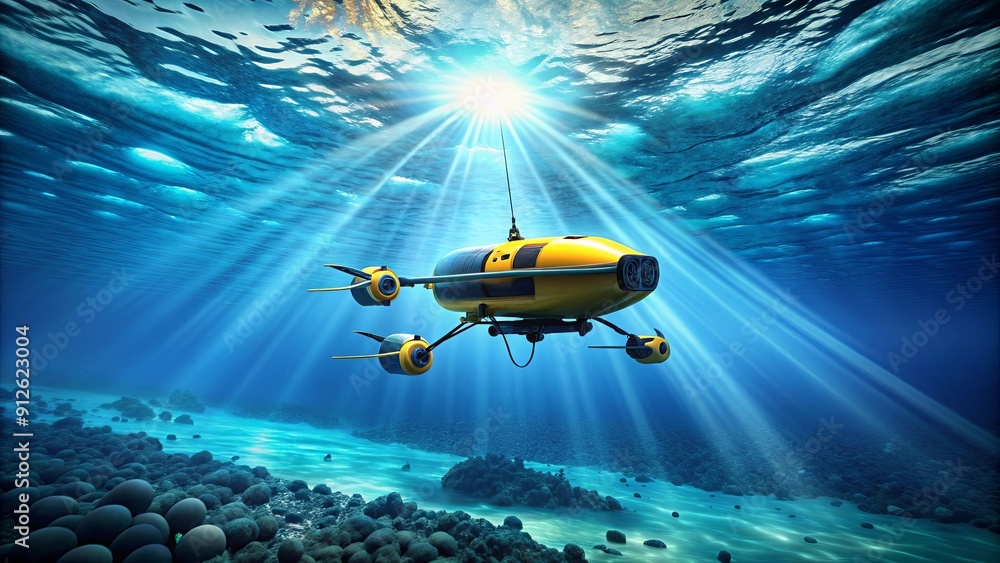 Autonomous underwater drones exploring the mysterious depths of the ...