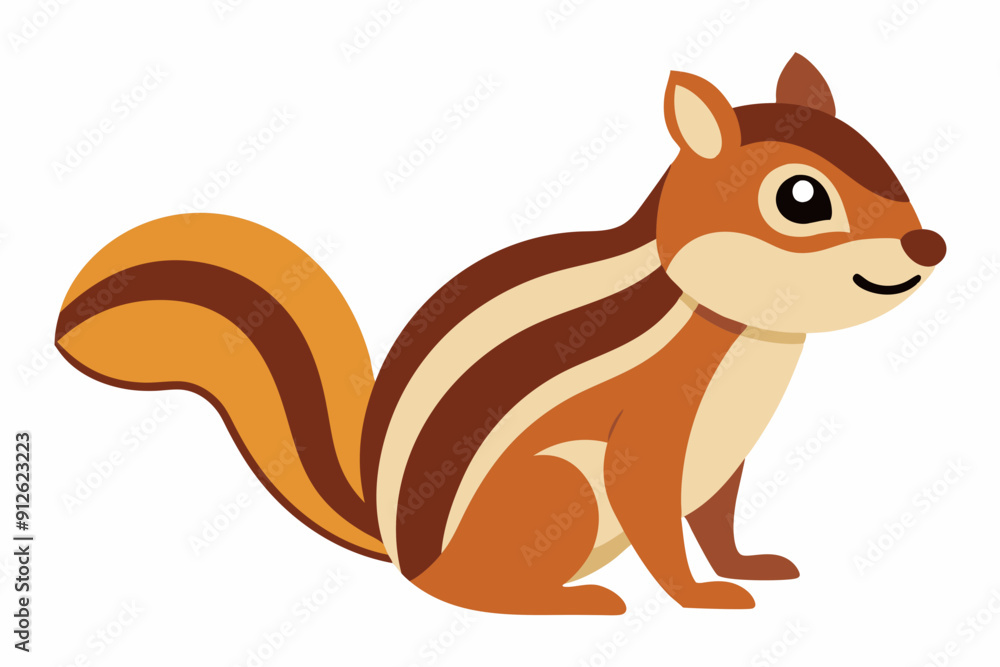 Obraz premium Chipmunk art vector illustration