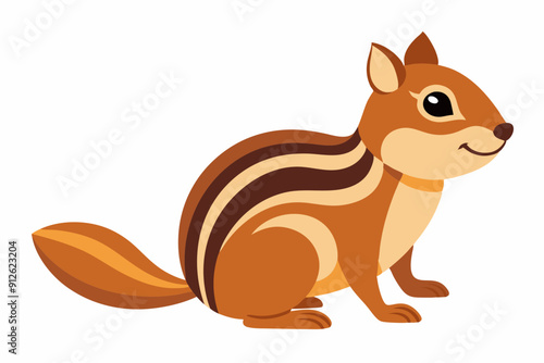 Chipmunk art vector illustration