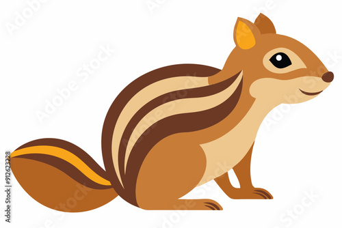 Chipmunk art vector illustration