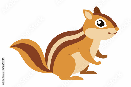 Chipmunk art vector illustration