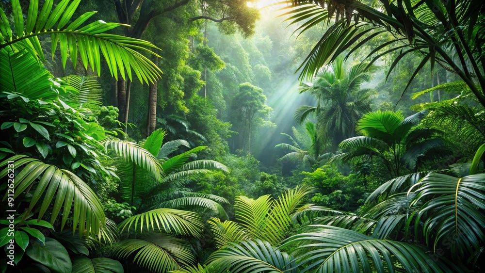 Lush green leaves in a dense tropical forest, tropical, rich, verdant, vibrant, foliage, lush, greenery, nature, environment Lush green leaves in a dense tropical forest, tropical, rich, verdant, vibrant, foliage, lush, greenery, nature, environment