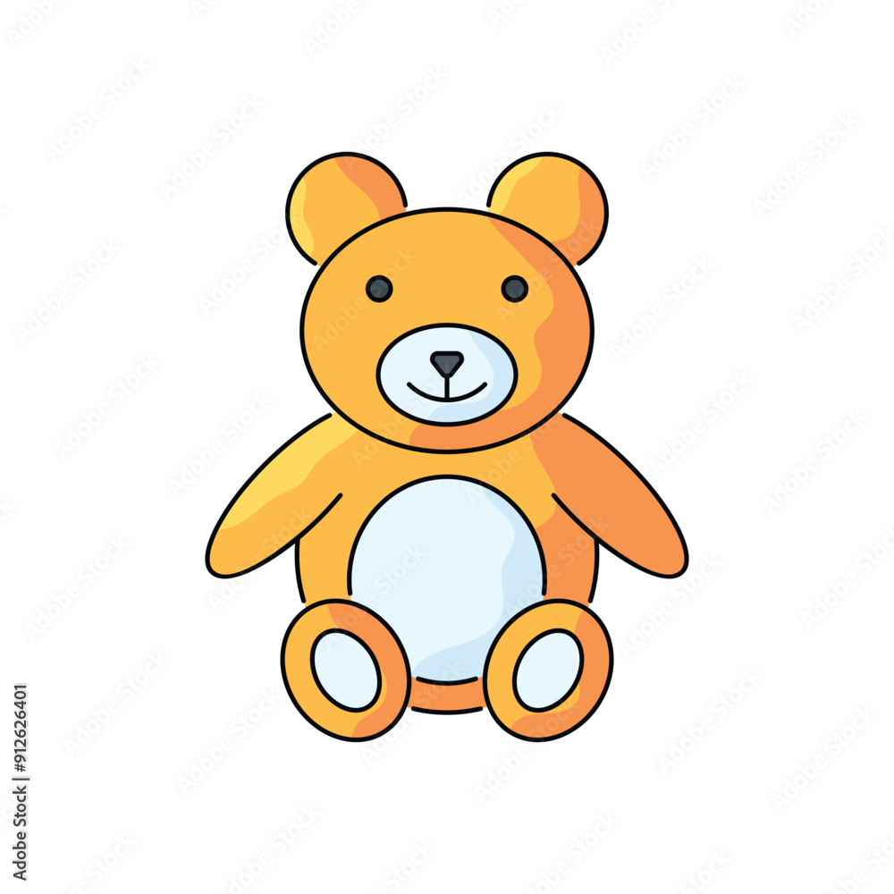 Obraz premium Teddy bear vector icon