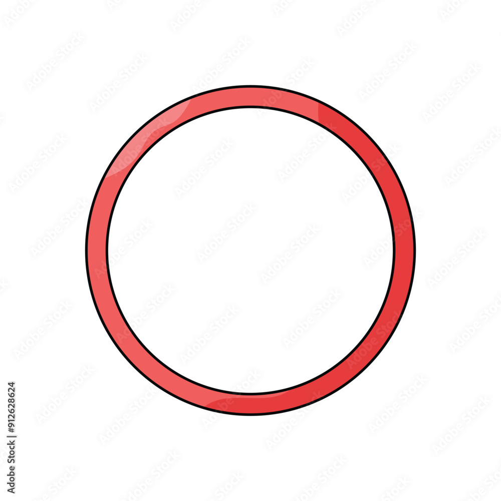 Hula hoop vector icon Hula hoop vector icon
