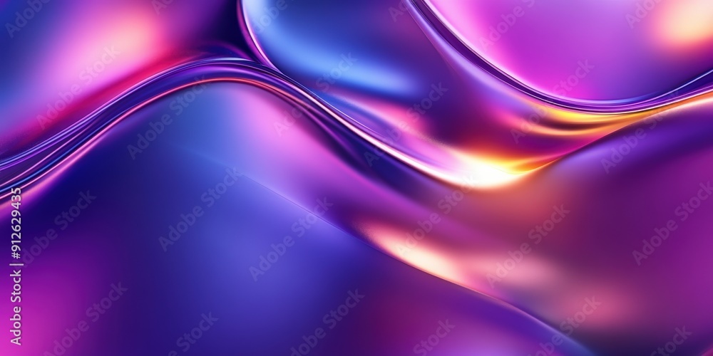 Abstract purple and blue gradient background with smooth wavy lines. Abstract purple and blue gradient background with smooth wavy lines.