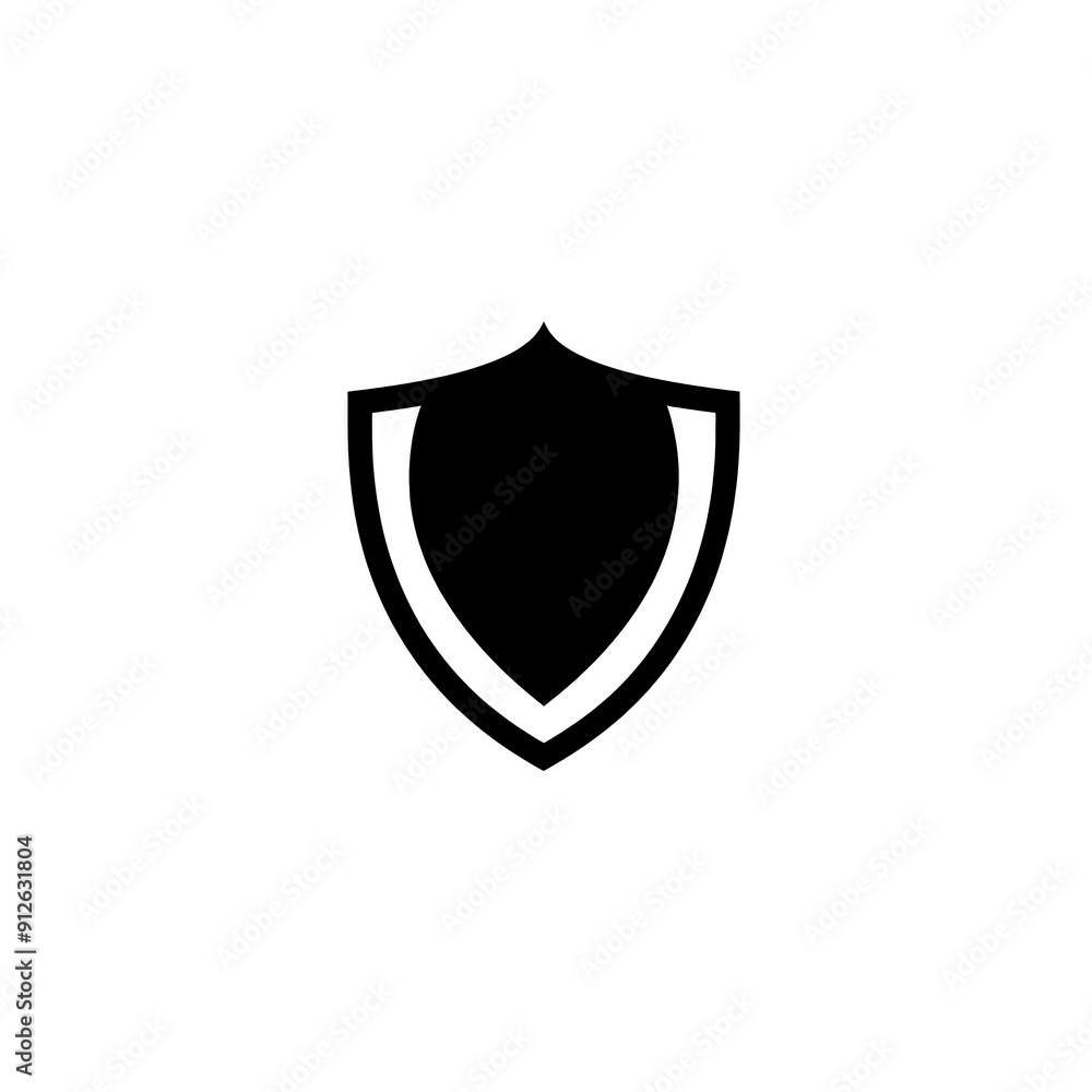 Shield Icon Minimal, Simple Logo Shield Shield Icon Minimal, Simple Logo Shield