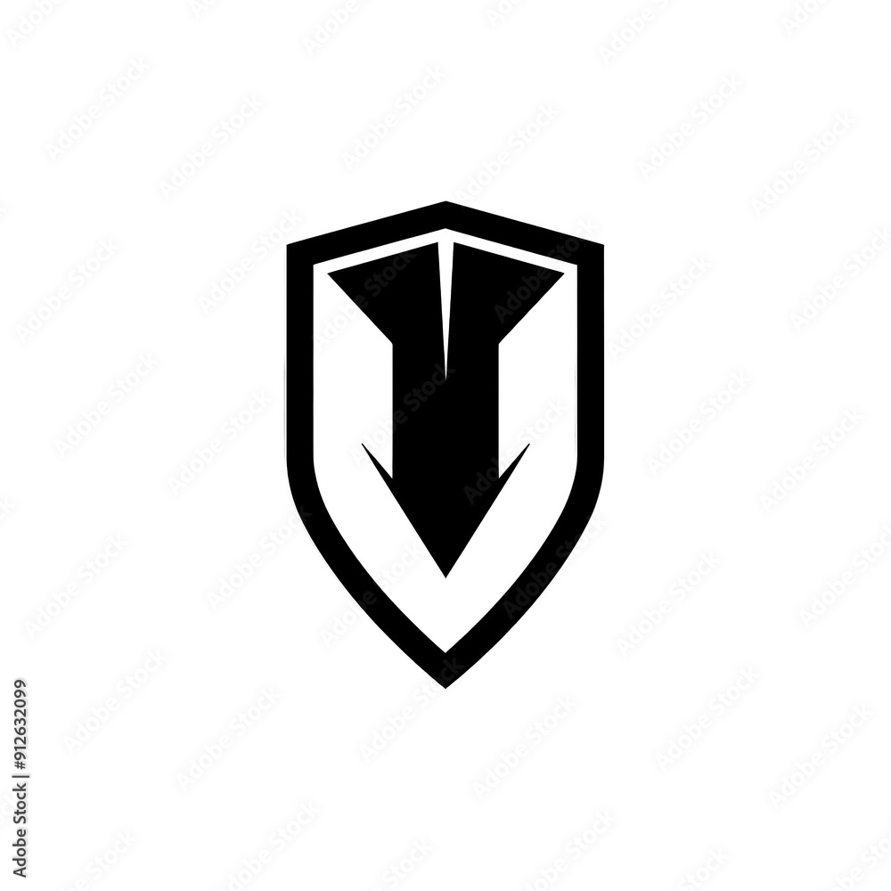 Shield Icon Minimal, Simple Logo Shield Shield Icon Minimal, Simple Logo Shield