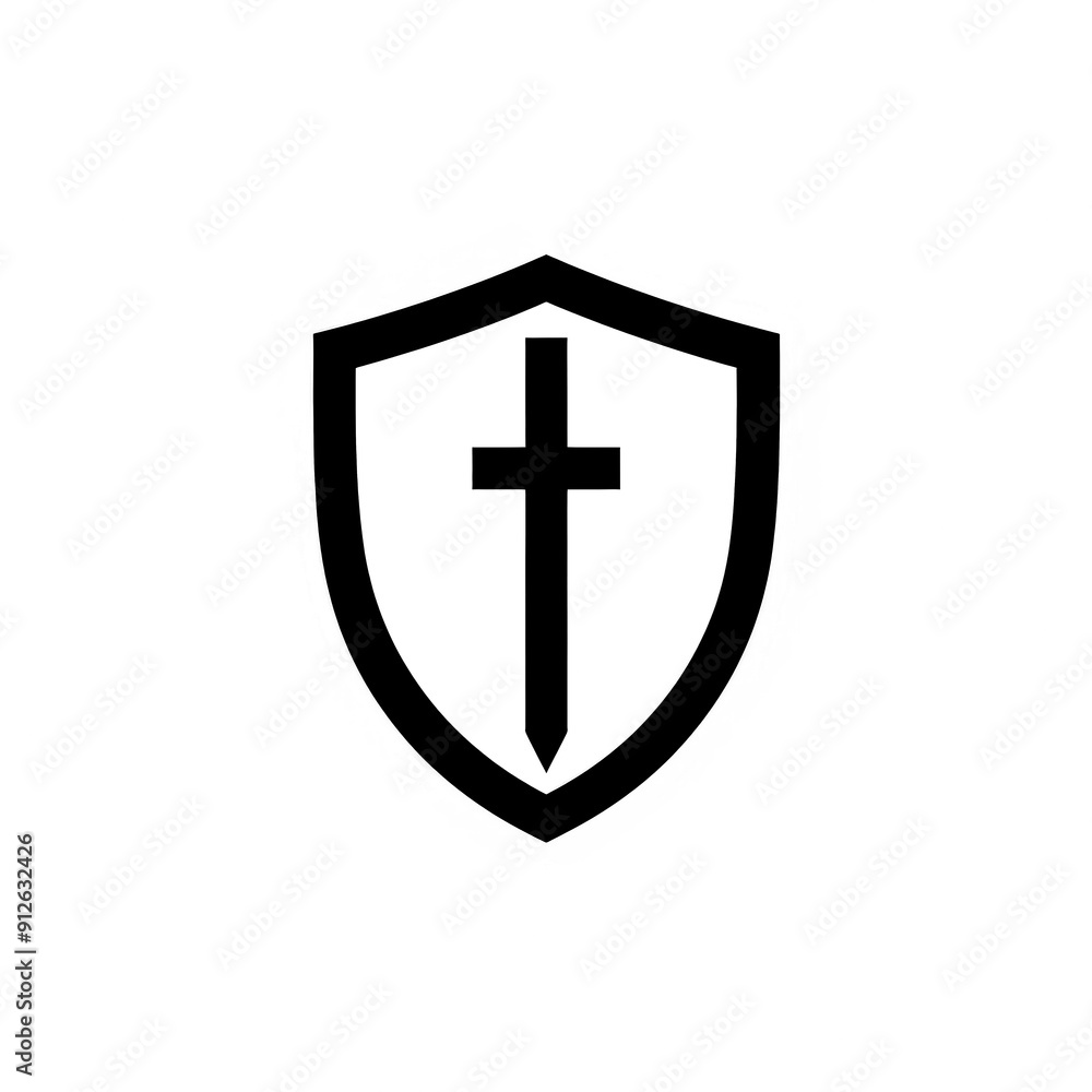 Shield Icon Minimal, Simple Logo Shield Shield Icon Minimal, Simple Logo Shield
