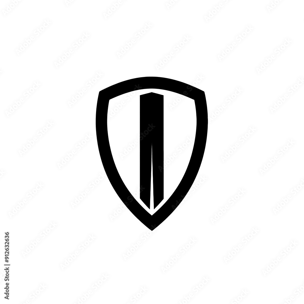 Shield Icon Minimal, Simple Logo Shield Shield Icon Minimal, Simple Logo Shield