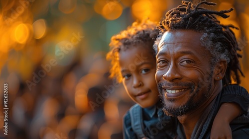 Happy Father and Son Portrait