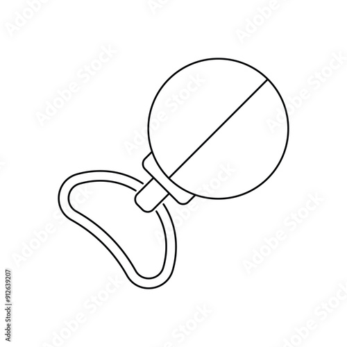 Baby toy vector icon