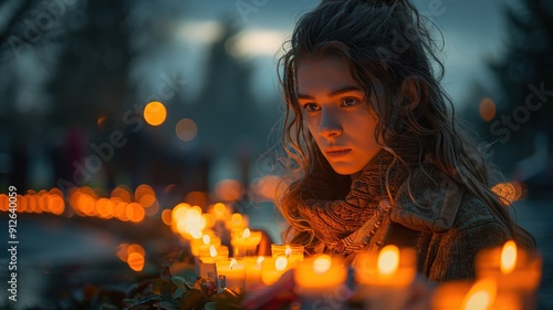 A Woman Contemplating Light