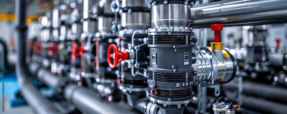Compressor unit providing air for HVAC system testing, commercial building Efficient and powerful, vital and versatile, facility management Compressor unit providing air for HVAC system testing, commercial building Efficient and powerful, vital and versatile, facility management