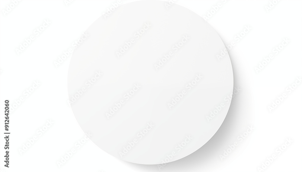 White Circle with Shadow on White Background White Circle with Shadow on White Background