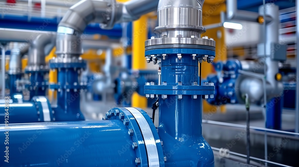 custom made wallpaper toronto digitalSewage pump in a wastewater treatment plant, environmental setting Robust and efficient, vital and essential, sanitation infrastructure
