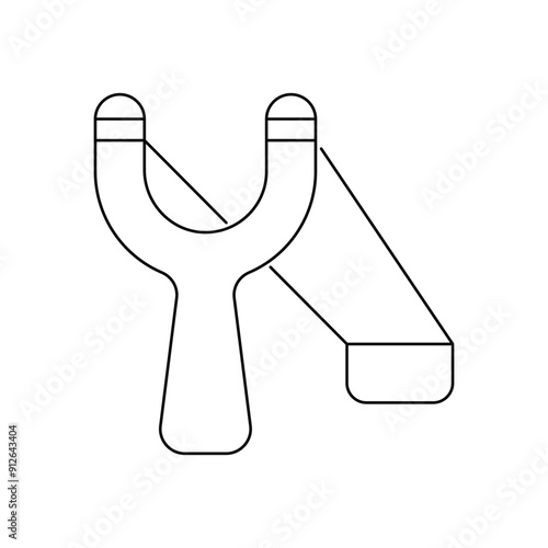 Slingshot vector icon
