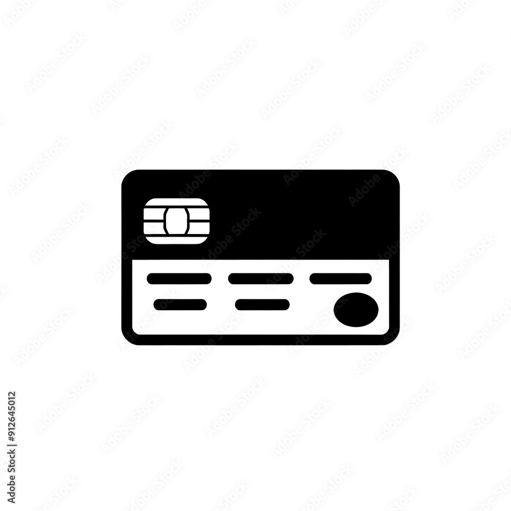 Credit Card Icon, Minimal Simple Logo Credit Card Icon, Minimal Simple Logo