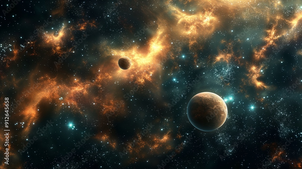 Outer space background. Outer space background.