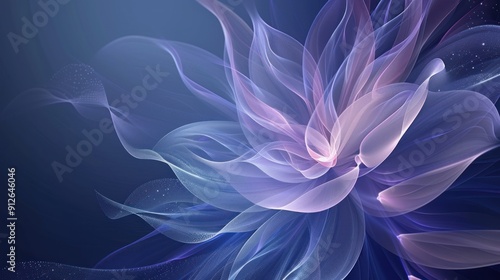Abstract Flower with Delicate Petals