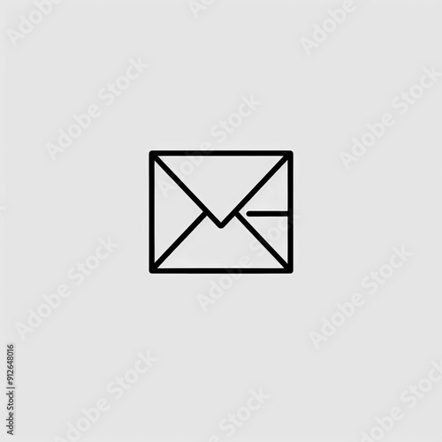 Envelope Icon, Minimal Simple Logo