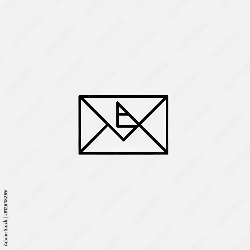 Envelope Icon, Minimal Simple Logo Envelope Icon, Minimal Simple Logo