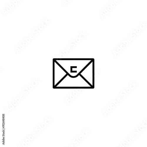 Free Download Envelope Icon, Minimal Simple Logo - GFXLoad