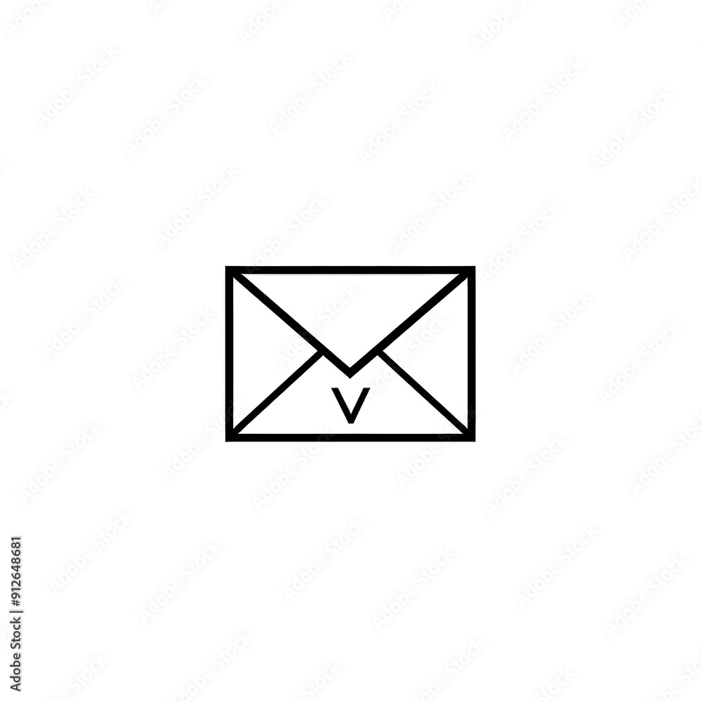Envelope Icon, Minimal Simple Logo Envelope Icon, Minimal Simple Logo