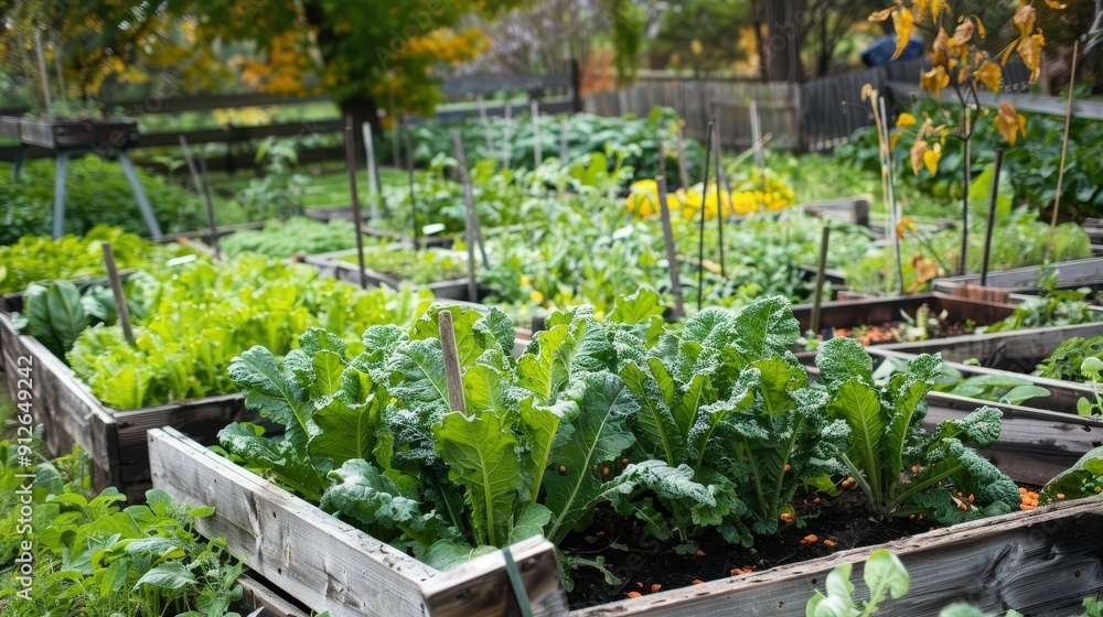 Community gardens promote sustainability and local food production. Community gardens promote sustainability and local food production.