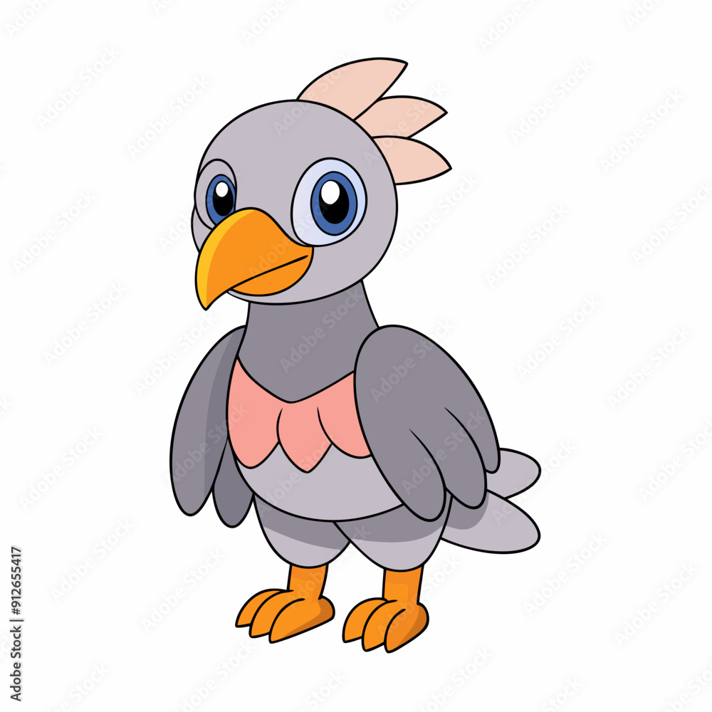 Obraz premium A cute Condor art vector illustration