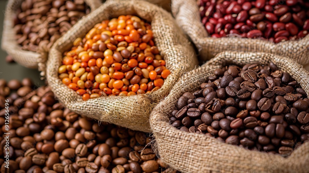 Obraz premium beans in a bag
