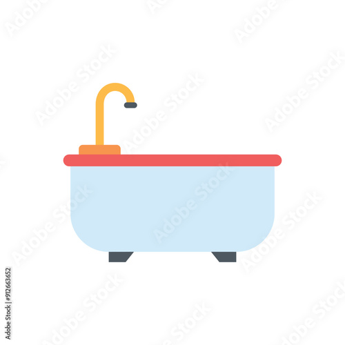 Bathtub vector icon