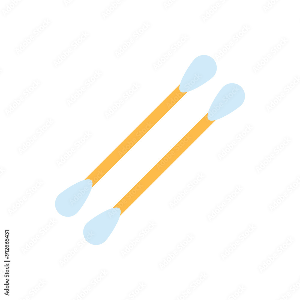 Cotton swab vector icon Cotton swab vector icon