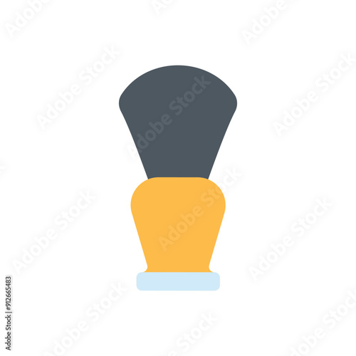 shaving brush vector icon