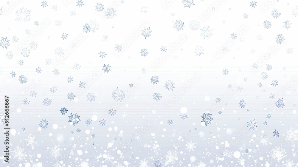 The white background, with scattered snowflakes falling from top to bottom, is very realistic and realistic The white background, with scattered snowflakes falling from top to bottom, is very realistic and realistic
