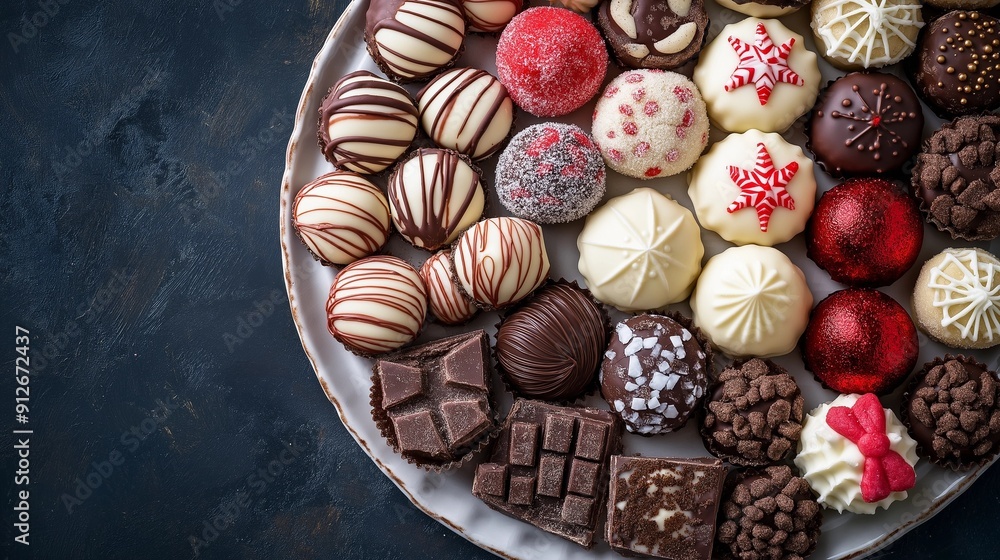 クリスマスパーティーのチョコレート クリスマスパーティーのチョコレート
