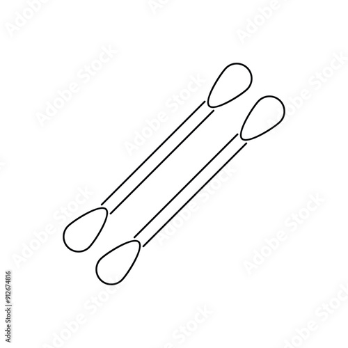 Cotton swab vector icon