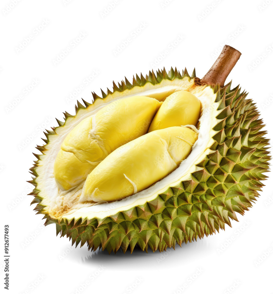 Obraz premium Durian fruit open
