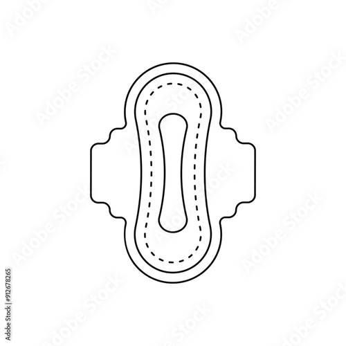Sanitary towel vector icon