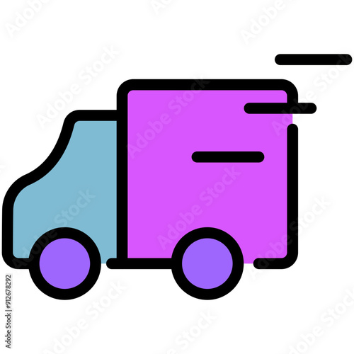 delivery filled line icon