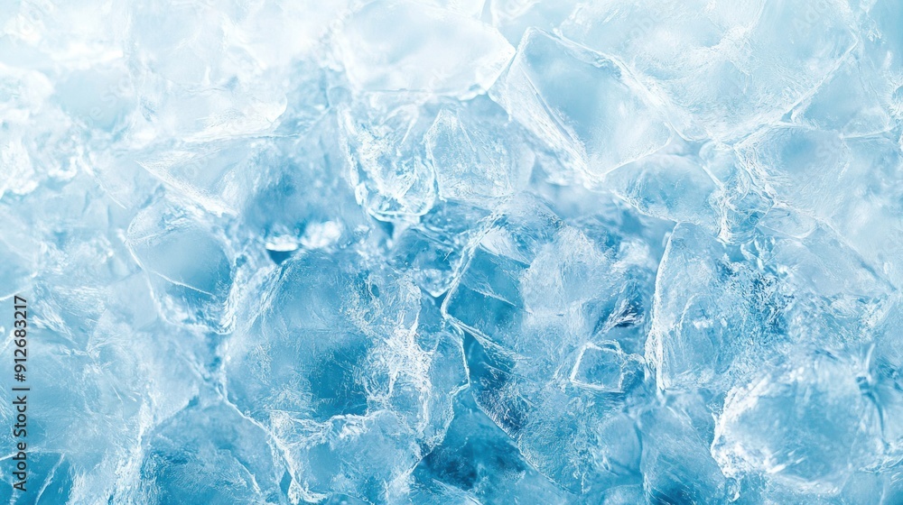 Ice Cube Texture: A Close-Up View Ice Cube Texture: A Close-Up View