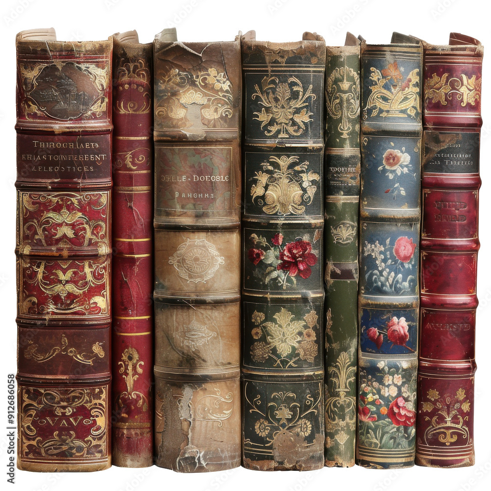 old books in a row old books in a row