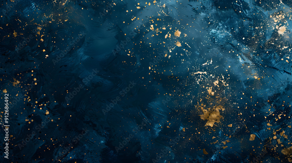 Midnight frost luxury backdrop. Navy velvet with shimmering golden flakes. Elegant Christmas theme. Regal celebration texture. Midnight frost luxury backdrop. Navy velvet with shimmering golden flakes. Elegant Christmas theme. Regal celebration texture.