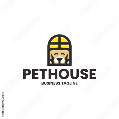 pet house logo vector