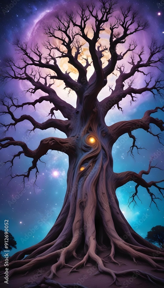 Horror An enormous Eldritch Tree with branches that generate galaxies and a trunk that sustains the Chaos Universe Horror An enormous Eldritch Tree with branches that generate galaxies and a trunk that sustains the Chaos Universe