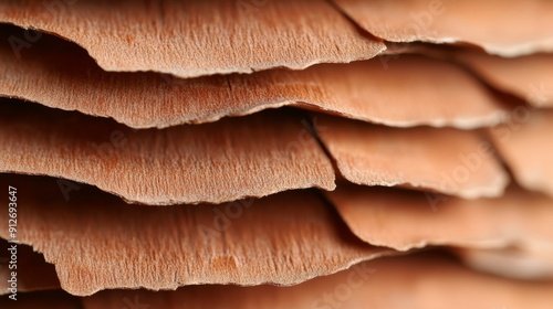 The flaky bark of a black cherry tree, with distinctive horizontal lenticels and peeling layers photo