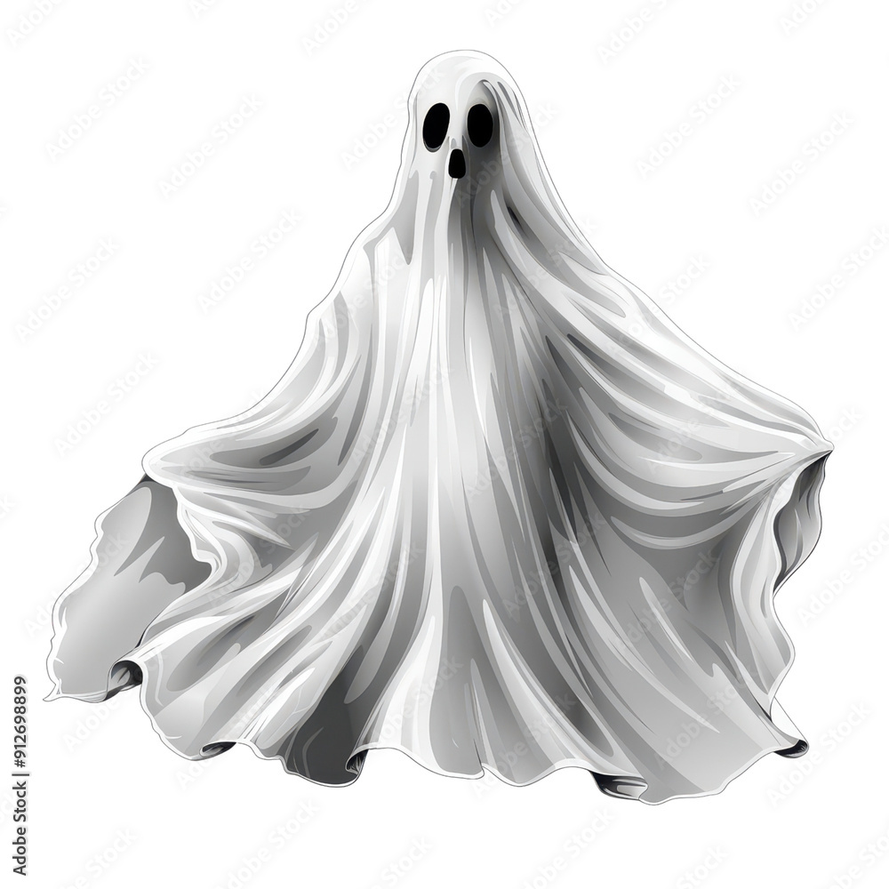 Ghostly apparition, Halloween object, isolated on Transparent background. Ghostly apparition, Halloween object, isolated on Transparent background.