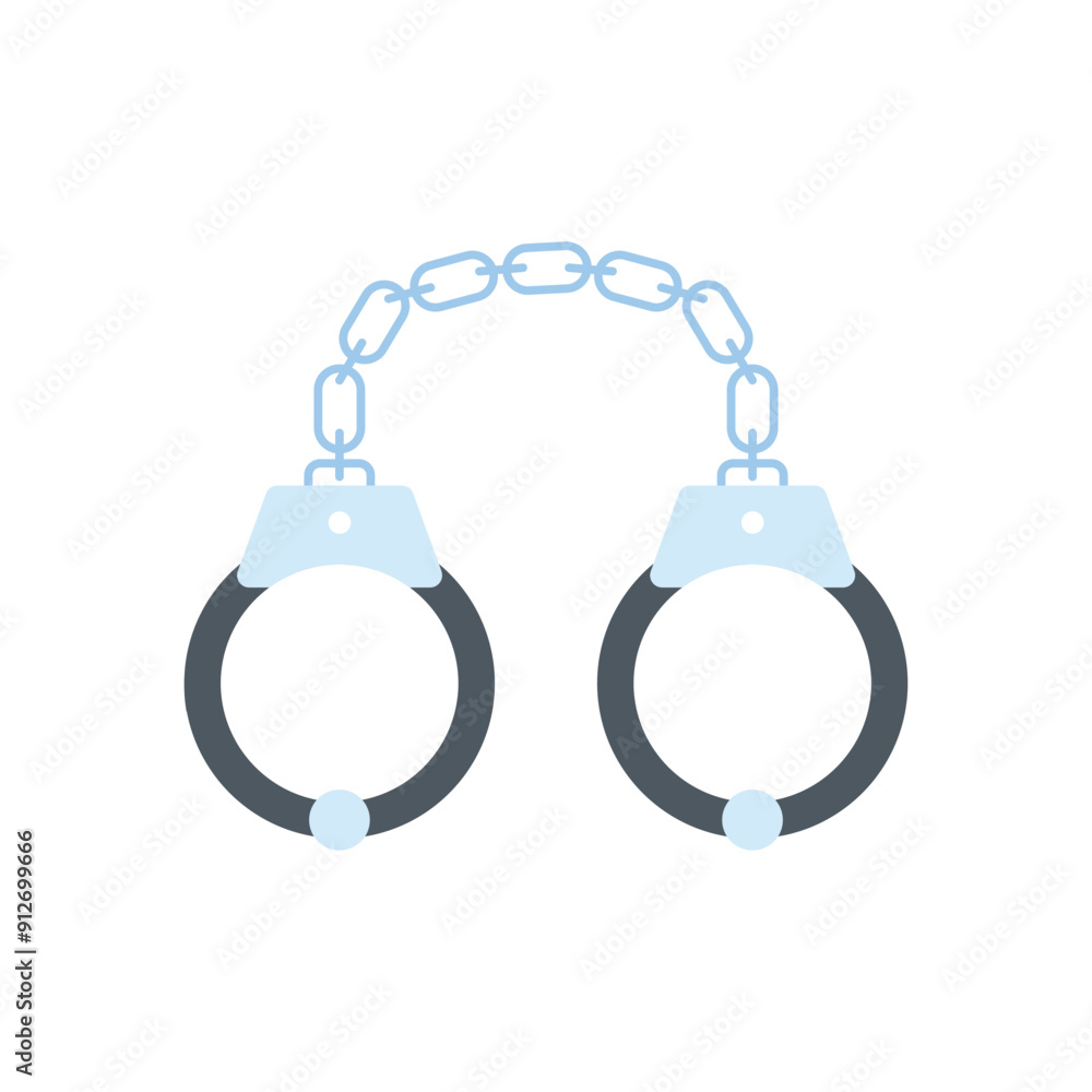 Handcuffs vector icon Handcuffs vector icon